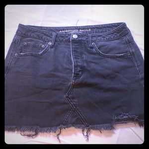 American Eagle black jeans skirt